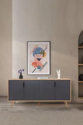 Produktbild von Skye Decor, Hochwertiger Konsolentisch (3-teilig) Sapphire Oak, 100% Melamin, 180 cm