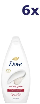 Zdjęcie produktu dla 6 szt. żelu pod prysznic Dove – 250 ml – silky velvet
