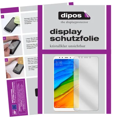Produktbild von 2x Schutzfolie für Xiaomi Redmi 5 Plus klar Displayschutzfolie Display Schutz