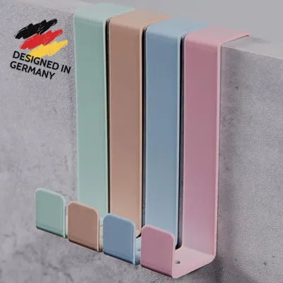 Produktbild von Türhaken Set Edelstahl Bunt | 4er Set Edelstahl
