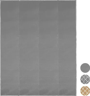 Produktbild von LifeGoods Outdoor Teppich - 120x180CM - Außenteppich - Gartenteppich - Inkl. Tragetasche - Grau