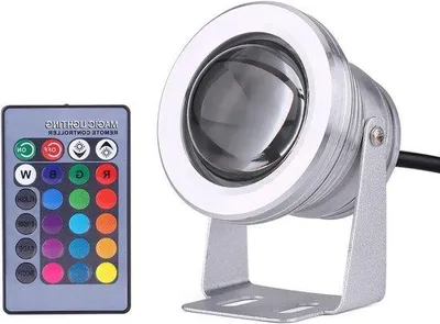 Image de Lampe LED RGB étanche 10 W 12 V pour l'éclairage subaquatique de piscine