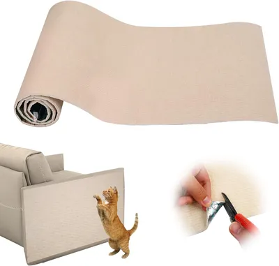 Produktbild von Selbstklebende Kratzmatte Katze, 30x100 cm, Robustes Sisal, Zuschneidbar, Für Möbel