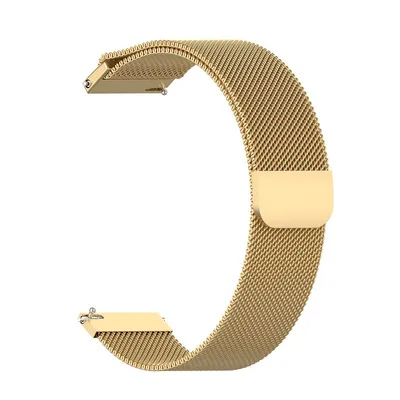 Produktbild von BStrap Milanese Armband für Garmin Vivoactive 4s, gold