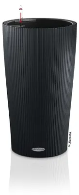 Productafbeelding van LECHUZA plantpot CILINDRO, kleur: 32 leisteengrijs | Plantkolom met irrigatiesysteem en plantinzetstuk | Mat oppervlak | Ø 32 x 56 cm | 13953