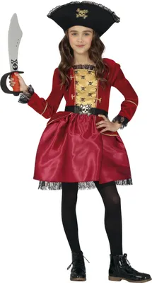 Immagine prodotto di Costume da pirata per bambina, taglia:110/116