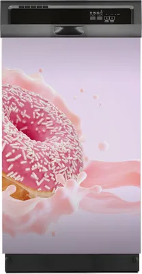 Produktbild von Aufkleber sticker 45x70 cm Dekorative folie Spülmaschine - süßer Donut Joghurt