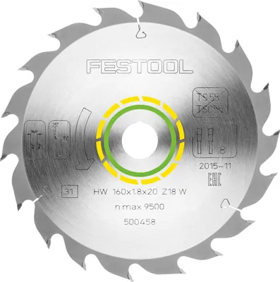 Produktbild von Festool Standard-Sägeblatt 160x1,8x20 W18 | 500458