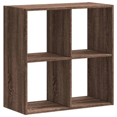 Obrázek produktu pro vidaXL Regál na knihy Hnědý dubový vzhled 68,5x32x68,5 cm Materiál na bázi dřeva