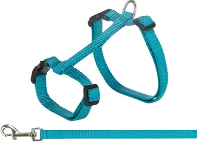 Produktbild von TRIXIE Katzengeschirr mit Leine XXL, 34–57 cm / 13 mm, 1,20 m