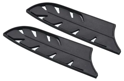 Messerschutzhüllen für 7" Santoku Messer, 2er Pack, Schwarz