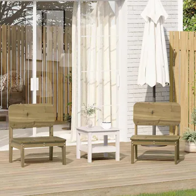 Produktbild von Hochwertig Gartenstühle 2 Stk. 60x52,5x72 cm Kiefernholz Imprägniert 859326