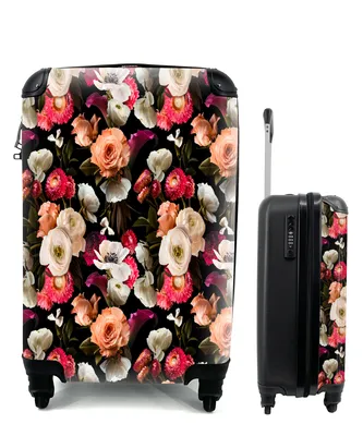 Produktbild von MuchoWow® Koffer Handgepäck Trolley Rollkoffer Kleine Reisekoffer mit 4 Rollen - Blumen - Rosen - Farben - Cabin Size < 55x40x23 cm & 55x40x20 cm - Fotokoffer - Kabinenkoffer - Boardgepäck - Reise-Box - Reisekoffer - Reisegepäck - Koffer mit Bild - Trolley für Kinder