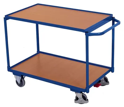 Produktbild von Tischwagen mit 2 Ladeflächen, Blau