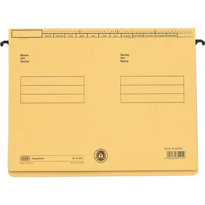 Produktbild von ELBA Hängehefter 100570004 DIN A4 kaufm./Amtsheftung Karton chamois