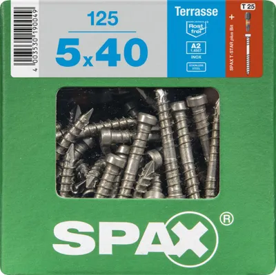 Produktbild von Spax Terrassenschrauben 5.0 x 40 mm TX 25 - 125 Stk.