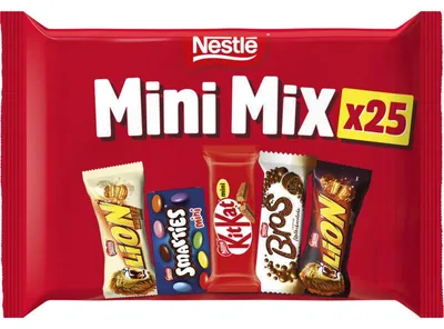Produktbild von Nestlé Mini's Schokoladen-Mix 384g – Kleine Schokoladenstücke, vielseitig & lecker
