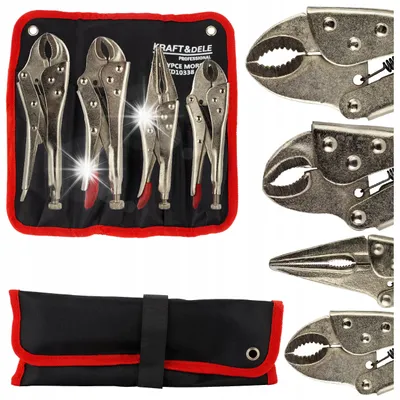 Produktbild von KD10338 Arretierzange Schweißzange 4-teiliges Set
