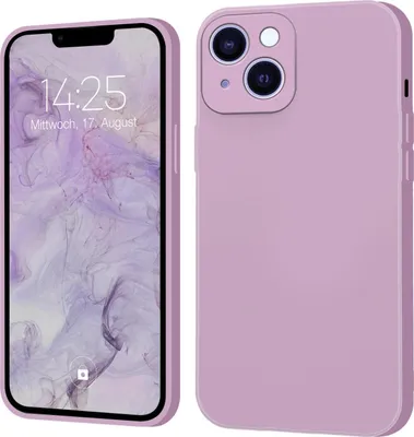 A product shot of a phone case, shown from the front and back.