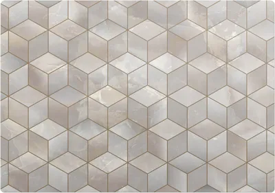 Produktbild von Geometrisches 3D-Muster – Bodenschutzmatte – Stuhlunterlage 100x100 cm – Rutschfest – Hartbodenmatte