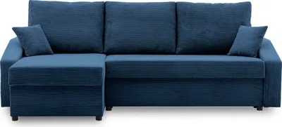 Produktbild von Ecksofa mit schlaffunktion universelle Seite , Sofa DORMA L-förmig, 231x140cm Dunkelblau