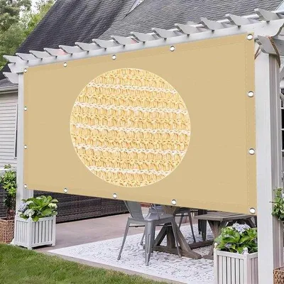 Immagine prodotto di Telo protettivo per esterni - Telo con protezione UV - Protezione dal sole - Traspirante e con protezione UV - 2x3 metri - Beige