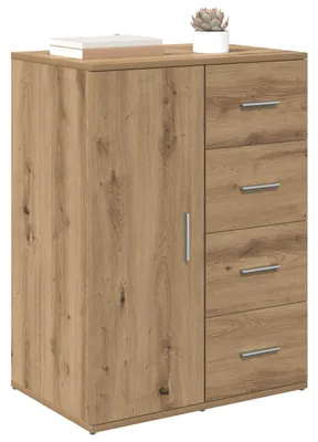 Zdjęcie produktu dla vidaXL Kredens dębowy Artisan 59 x 39 x 80 cm materiał drewnopochodny