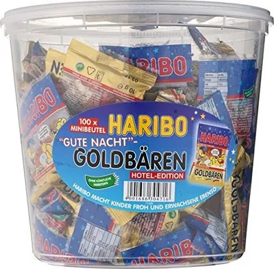 Image de HARIBO 10002249 Oursons d'or HARIBO Bonne nuit Gomme aux fruits 100 pcs.