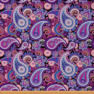 Image de Tissu décoratif pour meubles, motif mandala, résistant à l'eau