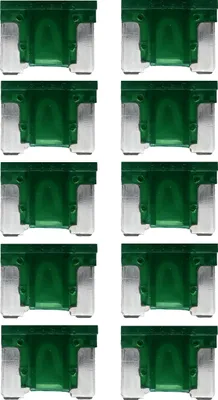 Immagine prodotto di baytronic 10x fusibile auto a spina piatta Mini LP verde 30A