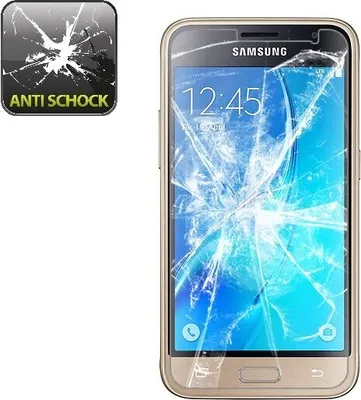 Produktbild von 2x Panzerfolie für Samsung Galaxy J1 ANTI-SCHOCK Displayschutzfolie HD ULTRA
