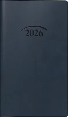 Produktbild von 2026 Brunnen Taschenkalender 751 A6 dunkelblau