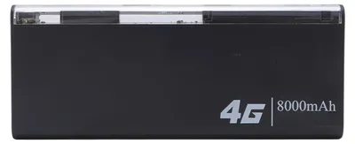 Obrázek produktu pro Přenosný 4G router se slotem pro SIM kartu, 8000 mAh, bezdrátový mobilní hotspot a powerbanka 2 v 1, podporuje 8 až 10 uživatelů, ideální na cesty, evropská verze