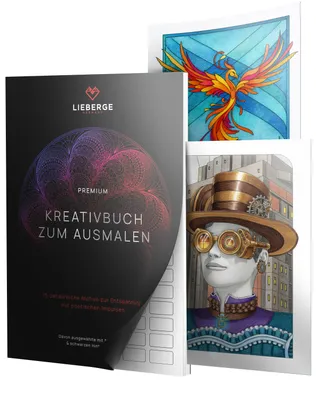 Produktbild von LIEBERGE Premium Malbuch für Erwachsene – 75 Motive