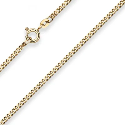 Produktbild von 2,1mm Panzerkette Goldkette Collier Halskette aus 333 Gold Gelbgold 55cm