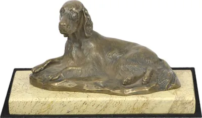 Image de Art-Dog Statuette décorative – Setter anglais – moulage en poudre de bronze et résine