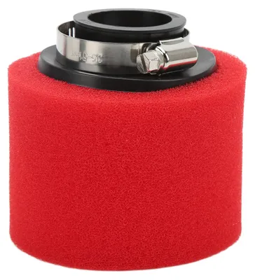 Obrázok produktu pre 35 mm / 1,38 palca, penový filter na vzduch, čistiaci prostriedok, ochranný proti prachu, vhodný pre motocykle a ATV s objemom 50 ccm, 110 ccm, 125 ccm, 140 ccm, 150 ccm, 160 ccm, 200 ccm – červená farba