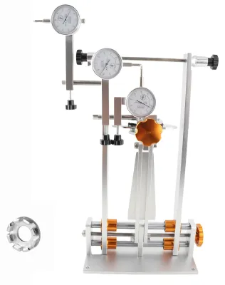 Produktbild von Radrichtständer, höhenverstellbar, Präzisions-Dialmaßstab, Gold