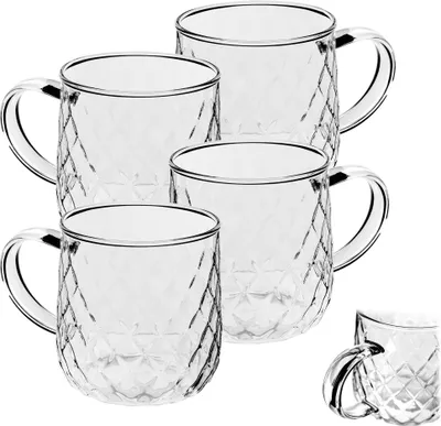 Immagine prodotto di Bicchieri da tè KADAX con manico 350ml 4 pz