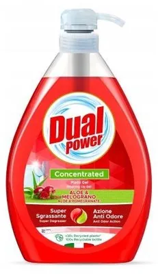 Produktbild von Dual Power Geschirrspülmittel 1l Aloe&Granatapfel