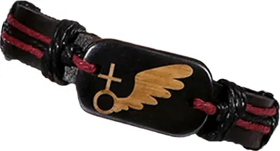 Produktbild von Retro Punk Kunstleder geflochtenes Seil Männer Frauen Paar Armband Schmuck Geschenk-Damen