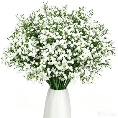 Kunstgypsophile 16 Stk., 29 cm, weiße Dekoblumen für Hochzeit & Zuhause