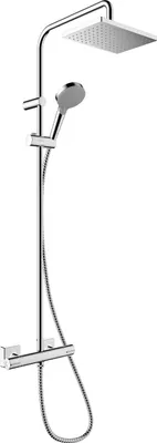 Produktbild von hansgrohe Vernis Shape Duschsystem 230 1 Strahlart Green mit Thermostat, chrom, 26319000