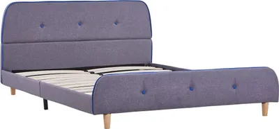 Obrázok produktu pre vidaXL Rám postele bez matraca Svetlosivá látka 135x190 cm