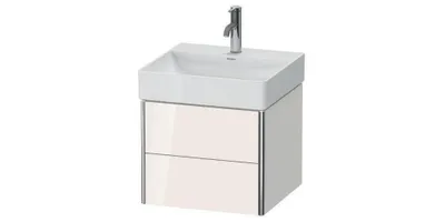 Zdjęcie produktu dla Szafka podumywalkowa XSQUARE 397x484x460mm 2 szuflady biały wysoki połysk biały wysoki połysk