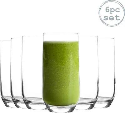 Produktbild von LAV 6 Stück Sude Highball Gläser Set - Modernes Longdrinkglas Cocktail Tumblers - 315 ml