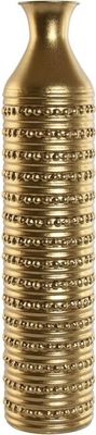 Vase Home ESPRIT Gold Metall Moderne 13 X 13 X 61,5 cm