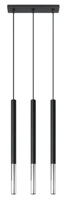 Obrázok produktu pre Závesné svietidlo MOZAICA 3L čierna/chróm 3xG9 8W oceľ 90x5x30cm Sollux Lighting