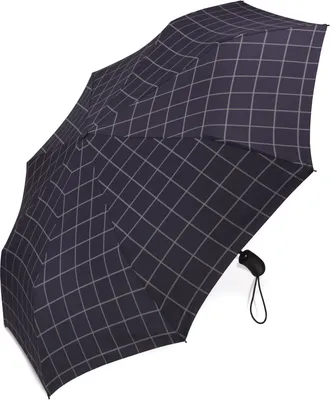 Produktbild von ESPRIT Taschenregenschirm Regenschirm Gents Easymatic Check Blue dunkelblau