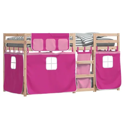 Immagine prodotto di Maison Exclusive - Letto a Castello senza Materasso Rosa 90x200 cm Legno di Pino